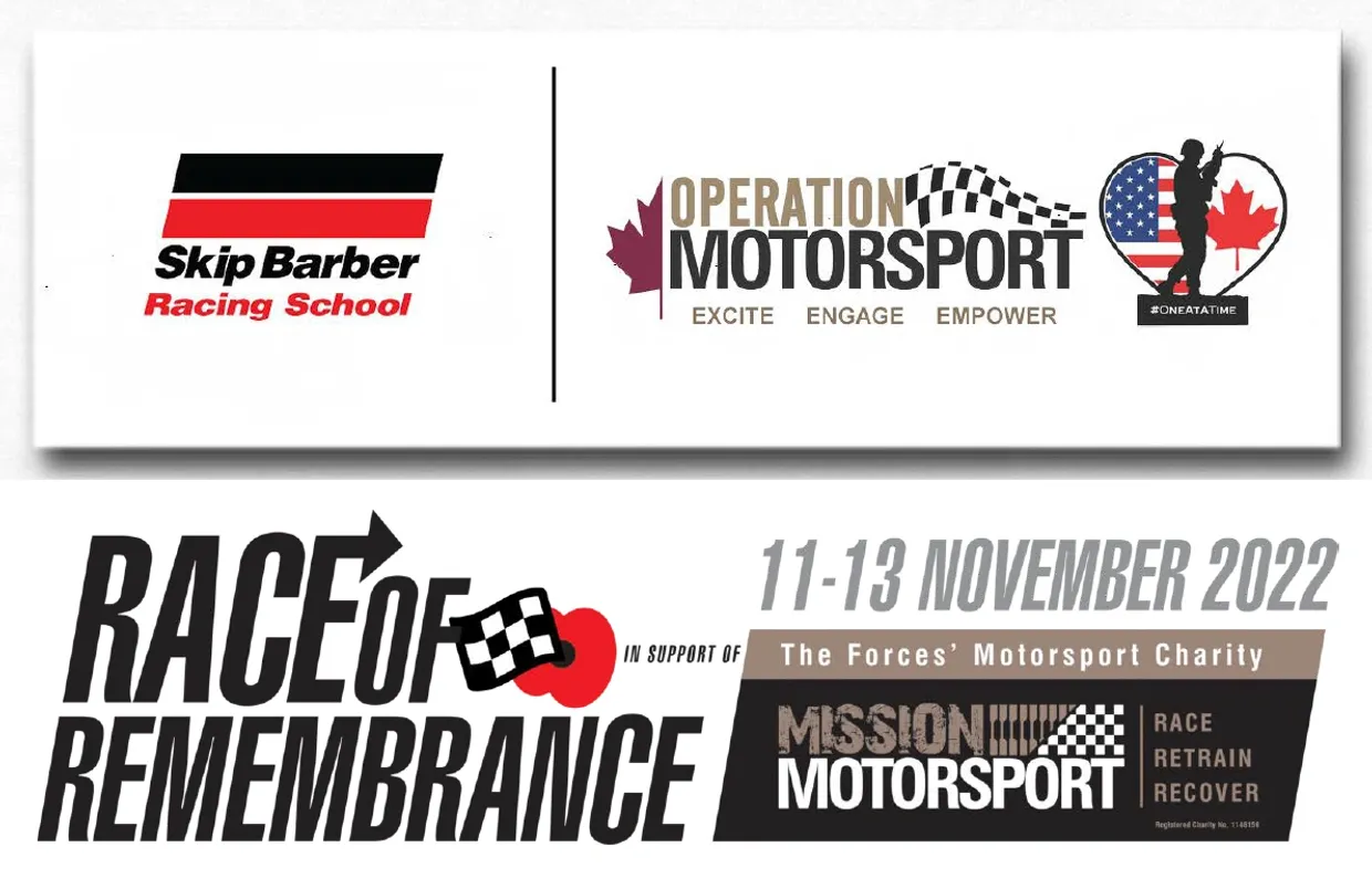 Logos of Operation Motorsport and other brands