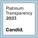 Platinum Transparency 2023 award by Candid.