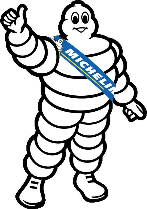 Michelin Man giving a thumbs up.