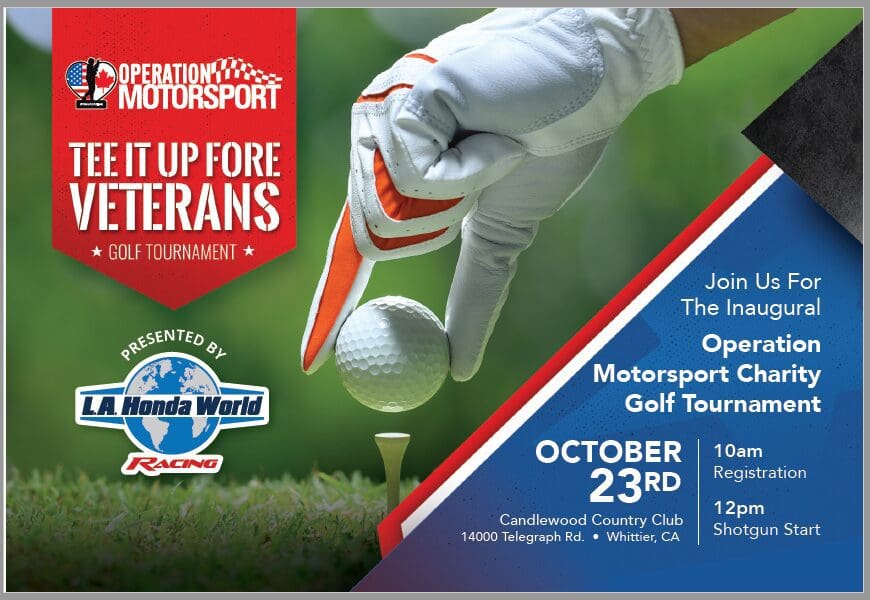 Tee it Up Fore Veterans event poster