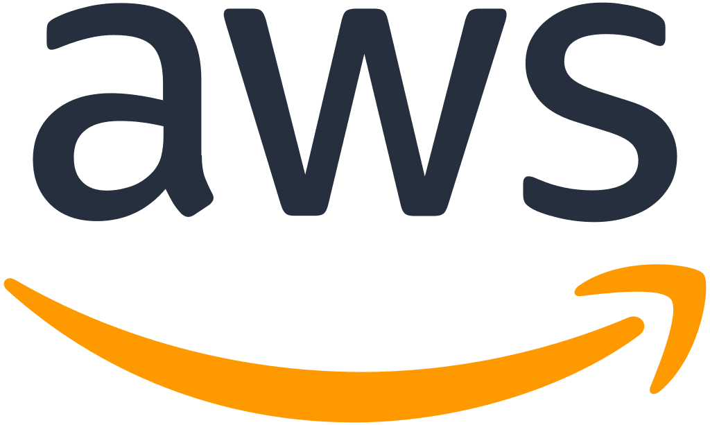 Amazon Web Services logo with smile.