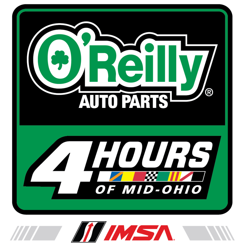 O'Reilly Auto Parts racing event logo.